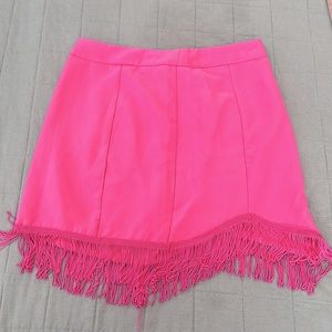 Pink fringe skirt Altar’d State! 🩷 Size Medium